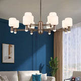 Lightsin Modern Minimalist Luxury Bronze Chandelier with Acrylic Shades Lightsin UK 