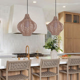 Lightsin Minimalist Handmade Wooden Rattan Pendant Light Lightsin UK 