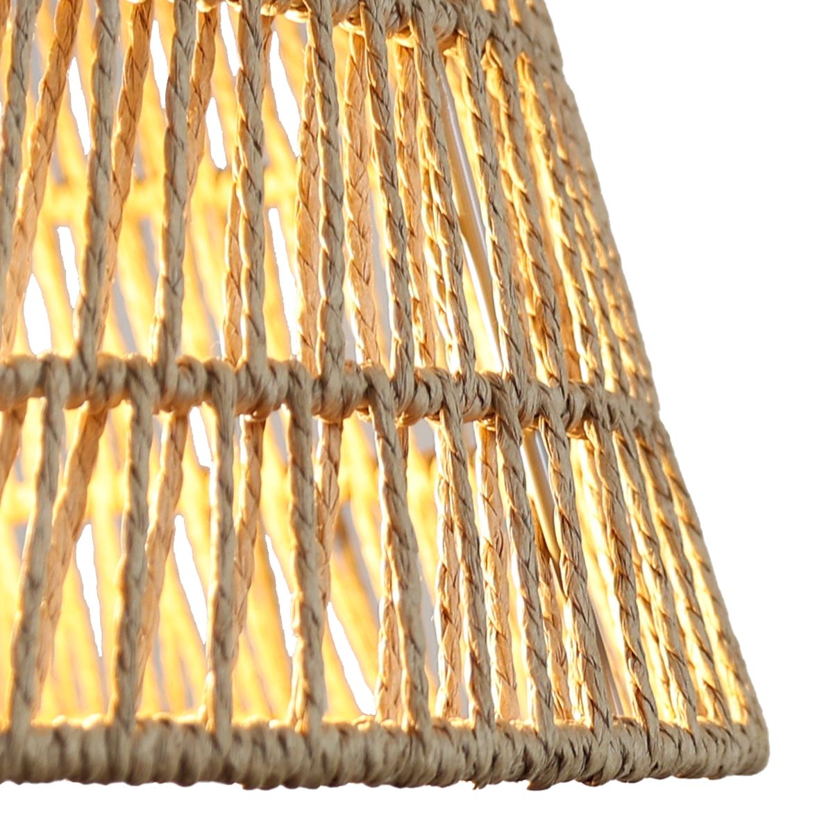 Lightsin Handcrafted Warm Rustic Paper Rope Pendant Light Lightsin UK 