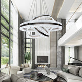 Lightsin Elegant Gold Interwoven Ring Pendant Light Lightsin UK In Stock 