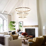 Lightsin Elegant Gold Interwoven Ring Pendant Light Lightsin UK 