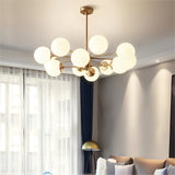 Lightsin Post-Modern Creative Copper Globe Chandelier Lightsin 