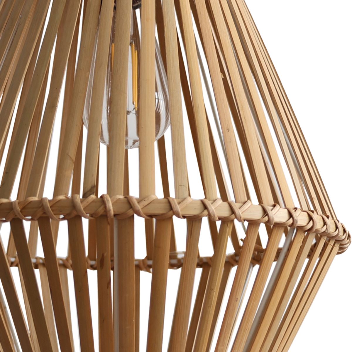 Lightsin Sustainable Geometric Bamboo Pendant Light Lightsin UK 