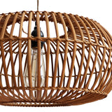 Lightsin Natural Bamboo Woven Round Pendant Light for Warm Interiors Lightsin UK 