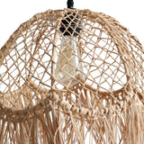 Lightsin Bohemian Woven Rattan Dome Pendant Light for Cozy Interiors Lightsin UK 