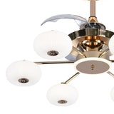 Lightsin Quiet Copper Acrylic Fan Light with 6-Speed Control Lightsin UK 