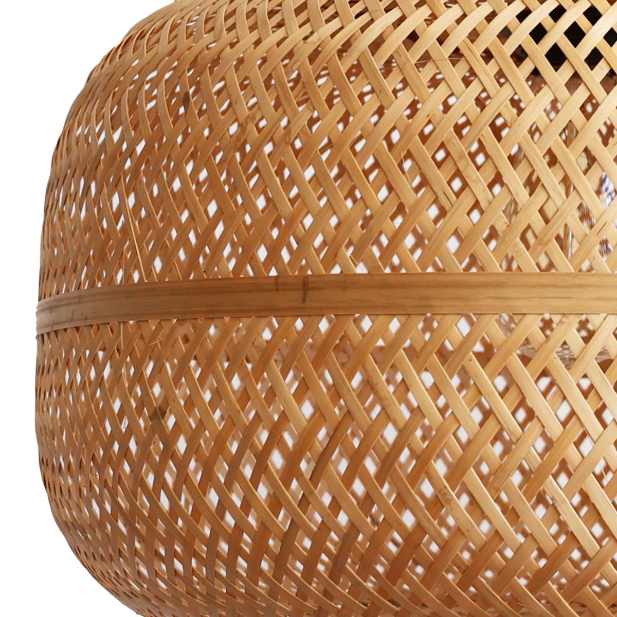 Lightsin Natural Bamboo Woven Pendant Light for Warm Ambient Spaces Lightsin UK 