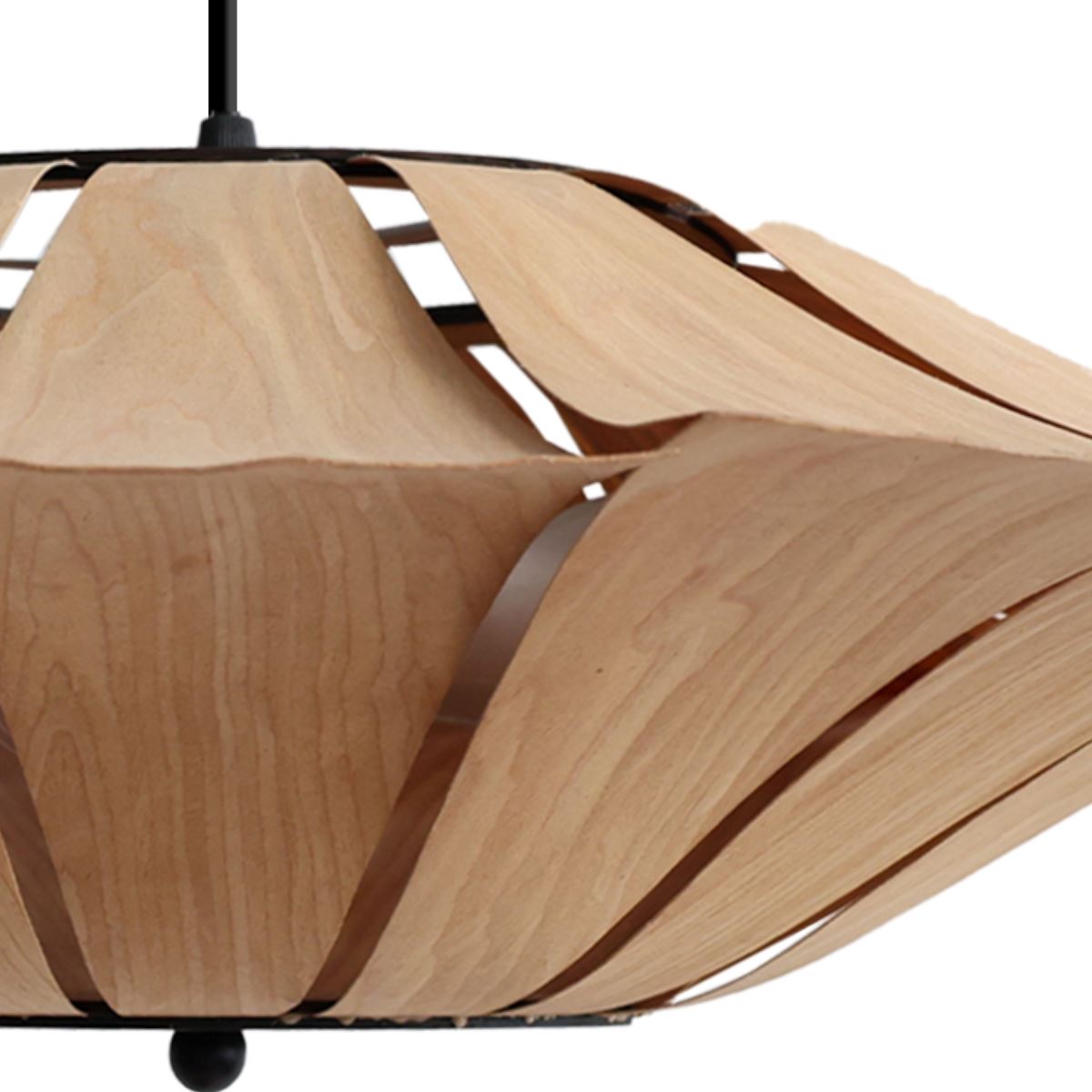 Lightsin Serene Wood Veneer LED Pendant Light with Tranquil Disc Design Lightsin UK 