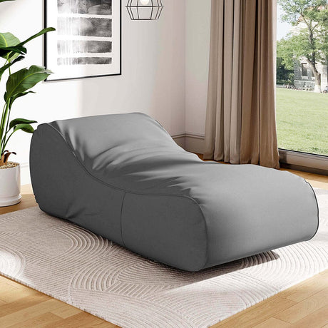 Dense Filling Comfy Lounger for Living Room Living and Home Dark Grey 