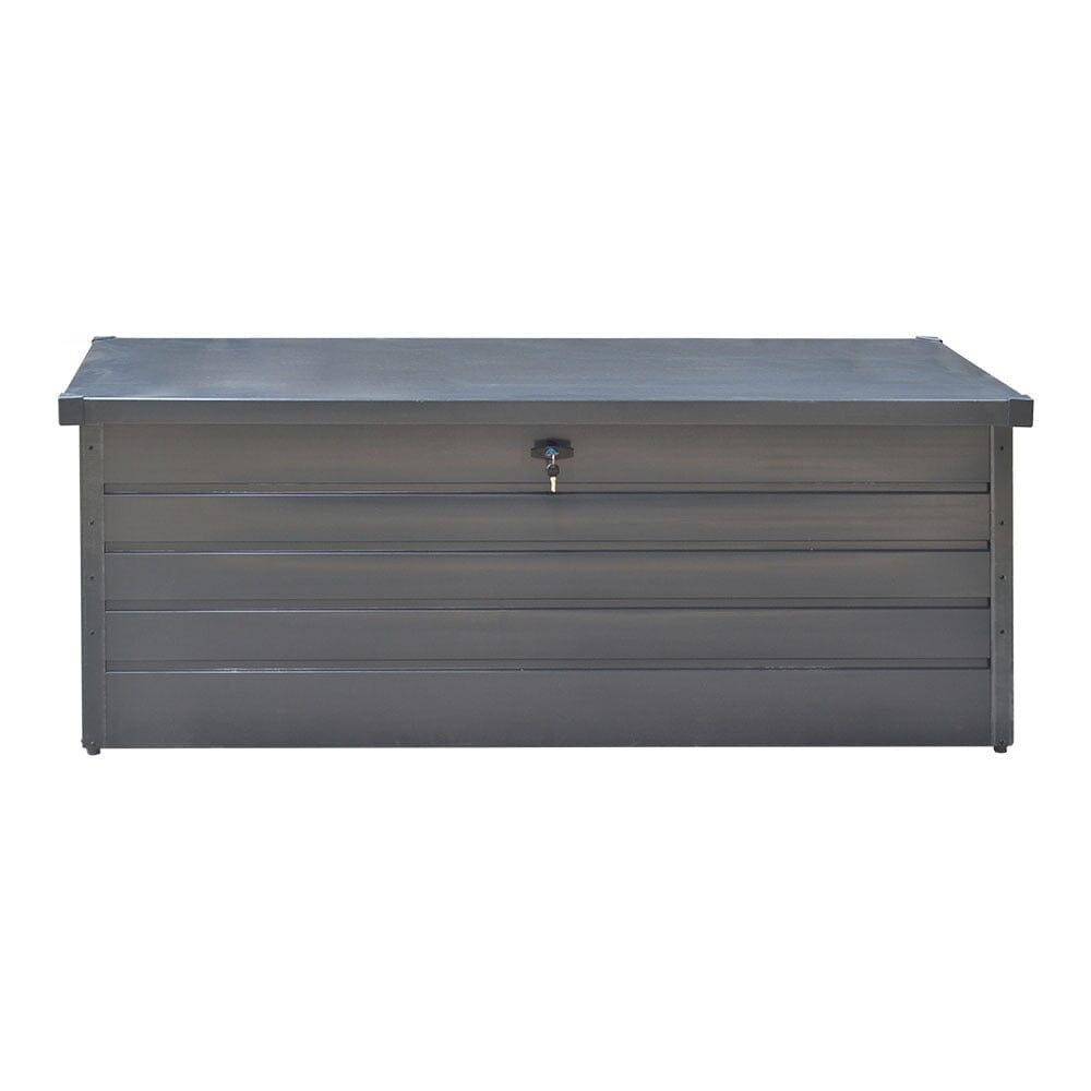 600L Metal Outdoor Garden Storage Box Lockable Garden Storage Boxes Living and Home 