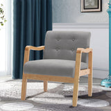 Wooden Armchair Upholstered Occasional Chair Lounge Chairs Living and Home 