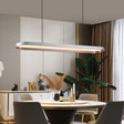 Lightsin Contemporary Gray-Brown Elliptical Dimmable Pendant Light Lightsin UK 