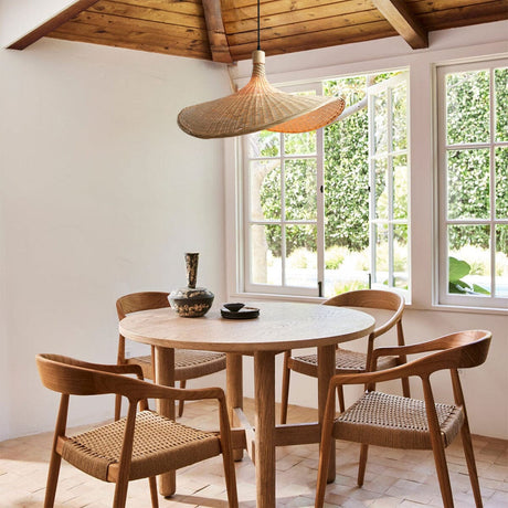 Lightsin Handwoven Bamboo Shade Pendant Light for Cozy Interiors Lightsin UK In Stock 