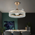 Lightsin 60cm Modern Gold Crystal Ceiling Fan Light Lightsin UK 