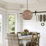 Lightsin Boho-Chic Handcrafted Rattan Pendant Light with Warm Ambient Glow Lightsin UK 