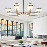 Lightsin Aluminum Acrylic Chandelier with Three-Color Changing Lightsin UK 