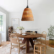 Lightsin Modern Bamboo Handwoven Warm Glow Pendant Light Lightsin UK 