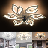 65cm Dia. Modern Flower Shape Ceiling Fan with Light Ceiling Fans Living and Home 