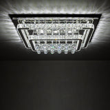 80cm Wide Double-Tier Crystal LED Ceiling Light 100W Ceiling Lights Living and Home 