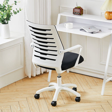 Mesh Adjustment Lumbar Support Back Ergonomic Swivel Office Chair with Wheels Home Office Chairs Living and Home 