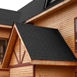 18/36Pcs Premium Rectangular Asphalt Bitumen Waterproof Roofing Shingles Roofing Living and Home 