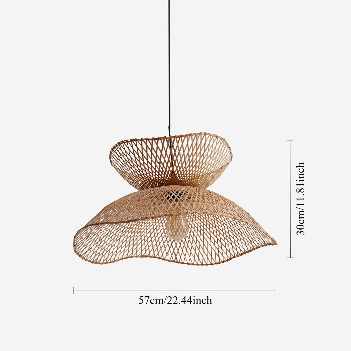 Lightsin Natural Bamboo Woven Pendant Light for Cozy Interiors Lightsin UK 