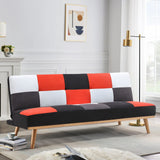 3-Seater Multicolour Checkered Sofa Bed Living and Home 