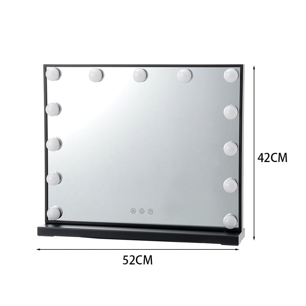 Rectangle LED Makeup Vanity Mirror LED Make Up Mirrors Living and Home 52cm W x 10cm D x 42cm H 