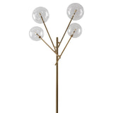 155cm H Gold Foot Switch 4 Light Tree Floor Lamp Floor Lamps Living and Home 