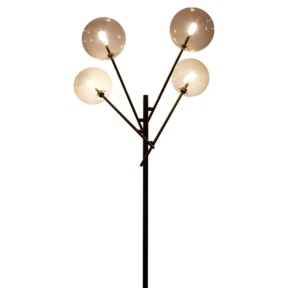 155cm H Gold Foot Switch 4 Light Tree Floor Lamp Floor Lamps Living and Home 