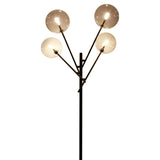 155cm H Gold Foot Switch 4 Light Tree Floor Lamp Floor Lamps Living and Home 