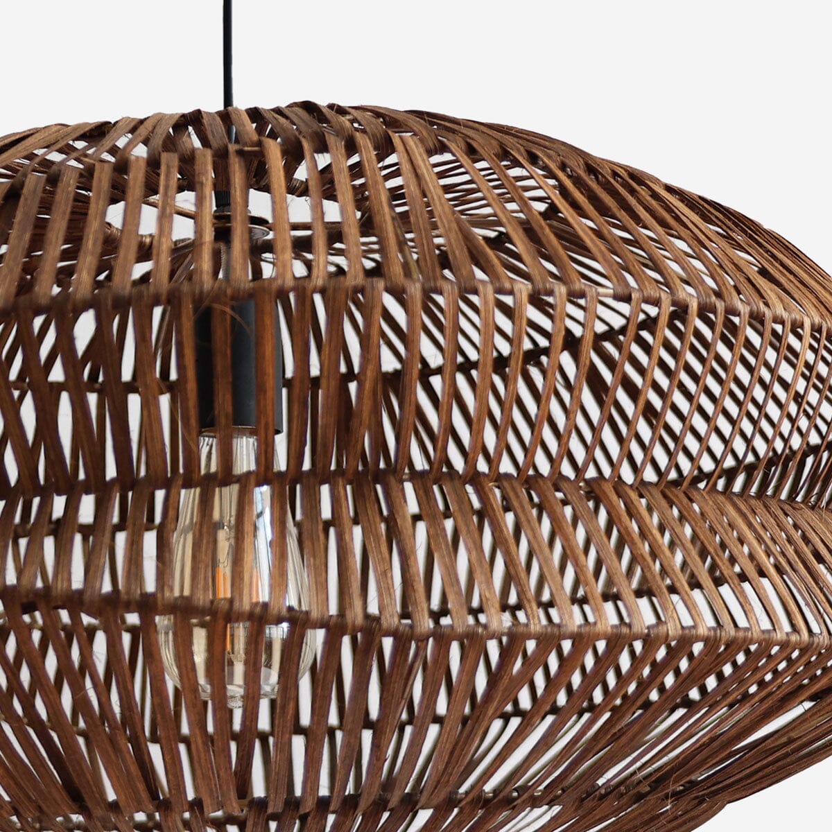 Lightsin Eco-Friendly Handwoven Rustic Farmhouse Rattan Pendant Light Lightsin UK 