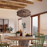 Lightsin Eco-Friendly Handwoven Rustic Farmhouse Rattan Pendant Light Lightsin UK 