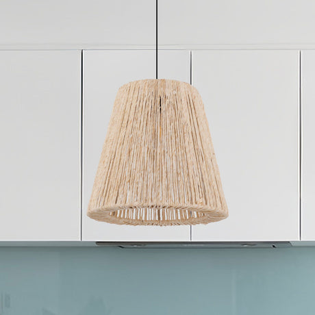 Lightsin Rustic Hemp Rope Woven Pendant Light for Cozy Interiors Lightsin UK 