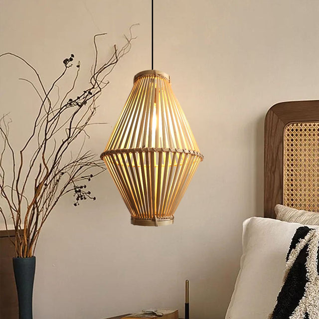 Lightsin Sustainable Geometric Bamboo Pendant Light Lightsin UK 