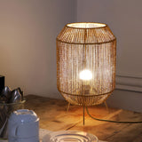 Lightsin Handcrafted Paper Rope Table Lamp Perfect for Living Rooms Lightsin UK 