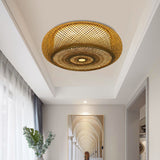 Lightsin Handcrafted Zen Bamboo Weave LED Ceiling Light Lightsin UK 