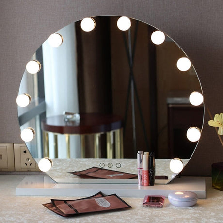 Frameless Hollywood Vanity LED Lighted Makeup Mirror Living and Home 