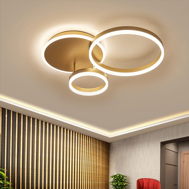 2/3.5 ft Circles Ceiling Light with LED Dimmable/Non-Dimmable Ceiling Lights Living and Home 