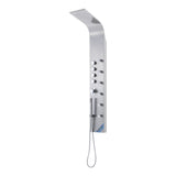 4in1 Contemporary Wall-Mounted Sleek Shower Panel with Body Massage Jets Shower Systems Living and Home 