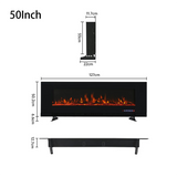 50/60 inch Wall Mounted Electric Fireplaces 5000BTU Inset Fireplace Heater