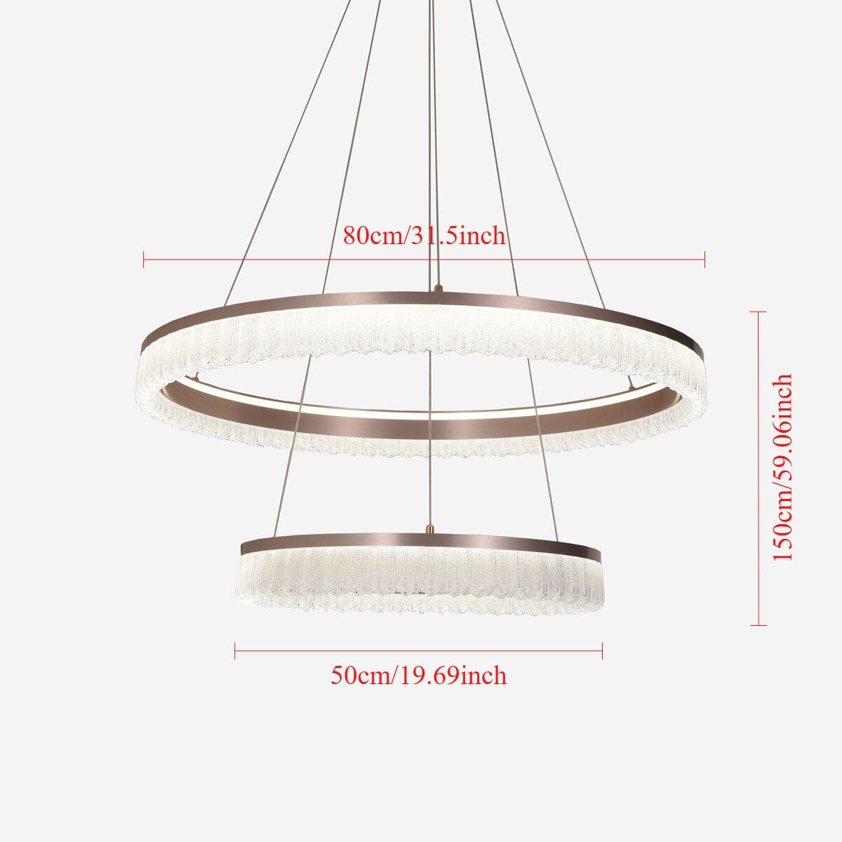 Lightsin Red Aluminum Stepless Dimming Circular Pendant Light for Modern Interiors Lightsin UK 