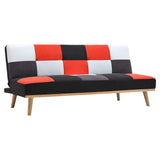 Livingandhome 3-Seater Multicolour Checkered Sofa Bed, JM2294 Living and Home 