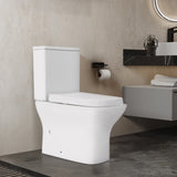 80cm H 2-Piece Elongated Square Toilet with Dual Flush Toilet Living and Home 