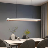 Lightsin Contemporary Gray-Brown Elliptical Dimmable Pendant Light Lightsin UK 