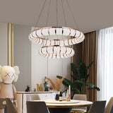 Lightsin Dual-Ring Modern LED Pendant Light with Adjustable Suspension Lightsin UK 