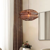 Lightsin Eco-Friendly Handwoven Rustic Farmhouse Rattan Pendant Light Lightsin UK 