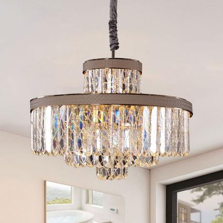 Lightsin Golden Crystal Radiance Dimmable Pendant Light Lightsin UK In Stock 