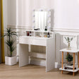 145cm H Makeup Dressing Table with Lighted Mirror Dressing Tables Living and Home 