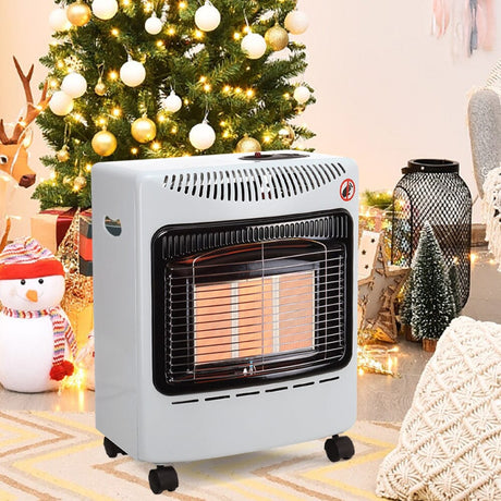 4.2KW Small Portable Gas Heater Cabinets Indoor Space Heaters Living and Home 